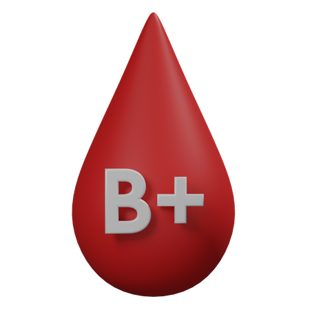 Free Blood B Positive 3D Illustration download in PNG, OBJ or