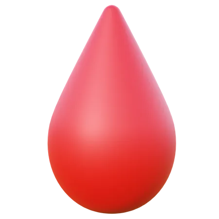 Free Blood Drop  3D Icon