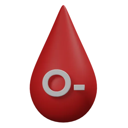 Free Blood O Negative  3D Illustration