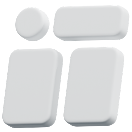 Free Bloques de formas mixtas  3D Icon