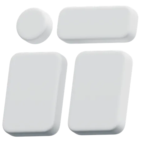 Free Bloques de formas mixtas  3D Icon