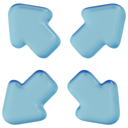 Free Blue Glass Full Screen  3D Icon