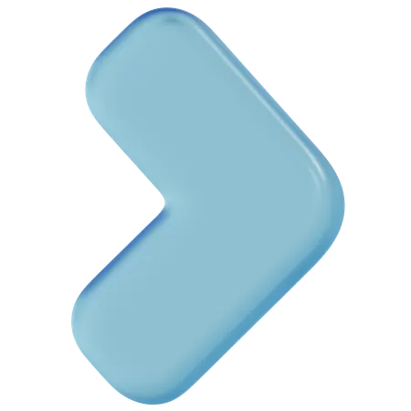 Free Blue Glass Next  3D Icon