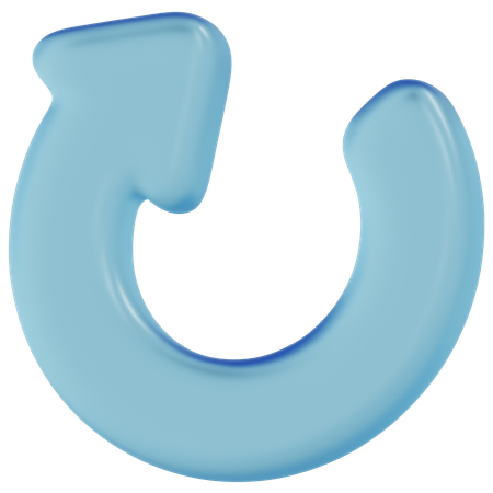 Free Blue Glass Redo  3D Icon