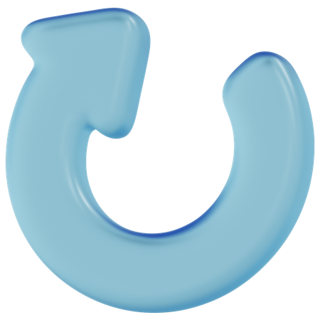 Free Blue Glass Redo  3D Icon