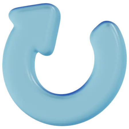 Free Blue Glass Redo  3D Icon