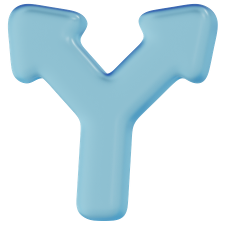Free Blue Glass Split  3D Icon