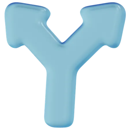 Free Blue Glass Split  3D Icon