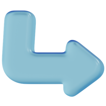 Free Blue Glass Turn  3D Icon