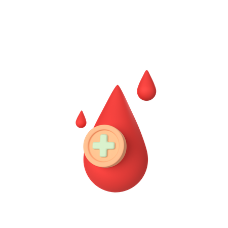 Free Blutstropfen  3D Icon