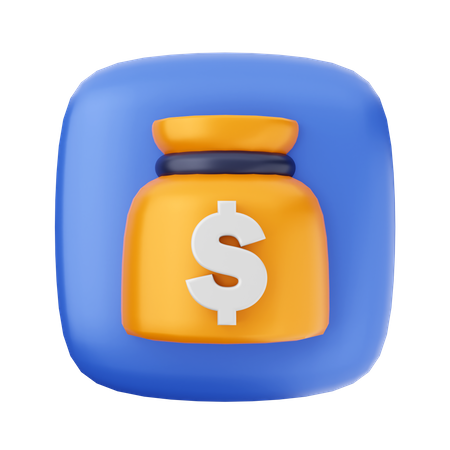 Free Bolsa de dinheiro  3D Icon