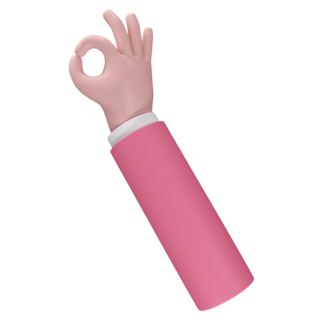 Free Bon geste de la main  3D Icon