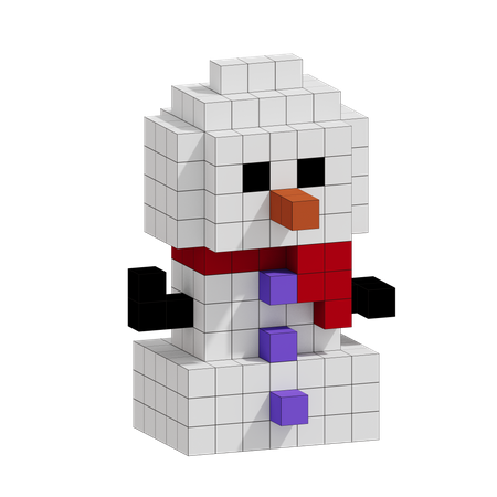 Free Boneco de neve de natal  3D Icon