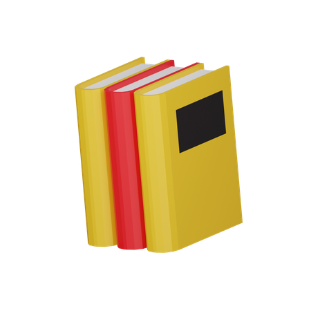 Free Book library  3D Icon