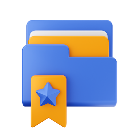 Free Book Mark Folder  3D Icon
