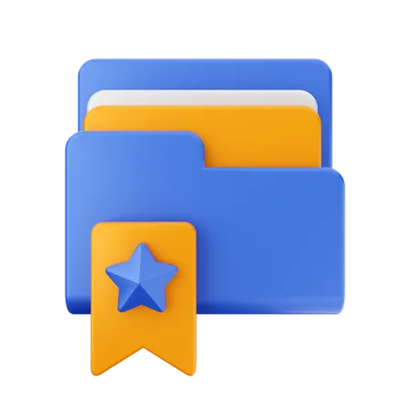 Free Book Mark Folder  3D Icon