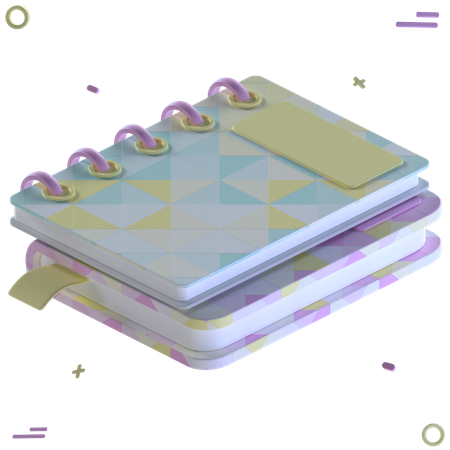 Free Book Pile  3D Icon