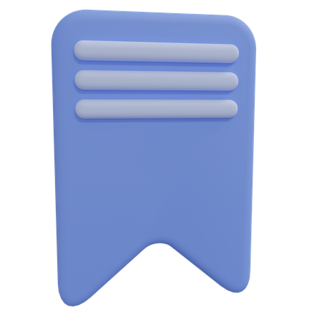 Free Bookmark  3D Icon