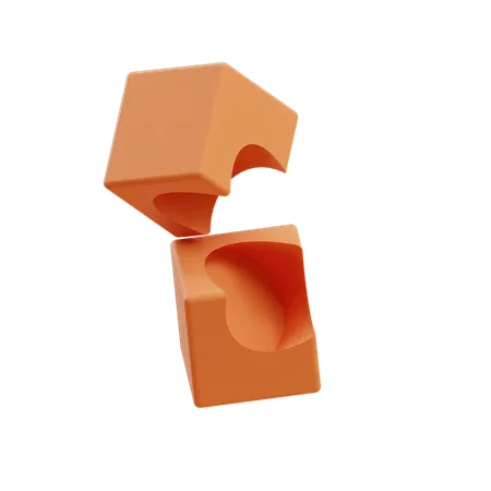 Free Boolean Cubes  3D Icon