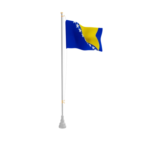 Free Bosnia and Herzegovina  3D Flag