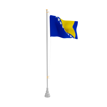 Free Bósnia e Herzegovina  3D Flag