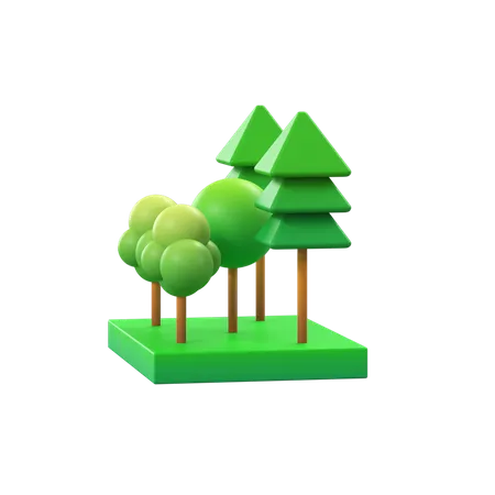 Free Bosque  3D Icon