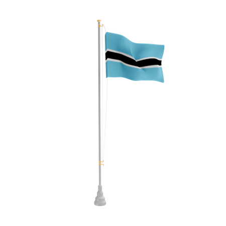 Free Botswana  3D Flag