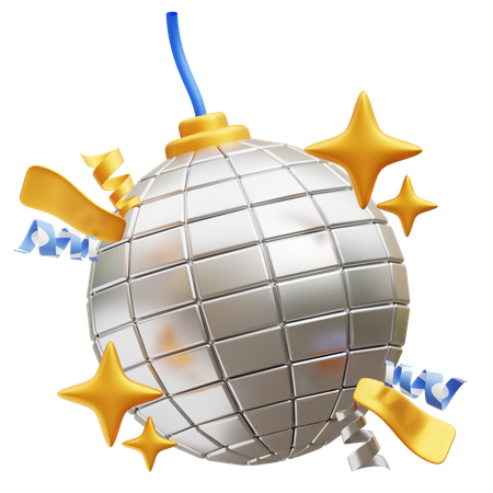 Free Boule disco  3D Icon