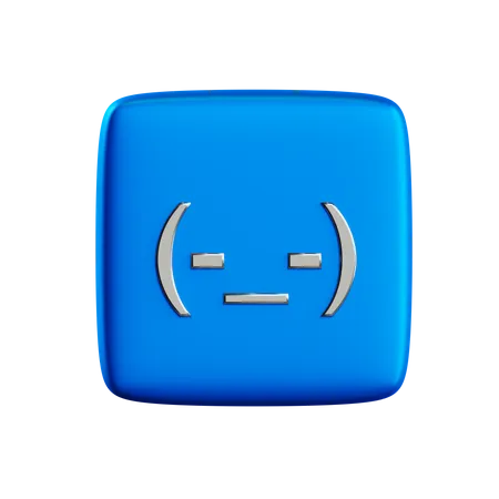 Free Bouton d'émote triste  3D Icon