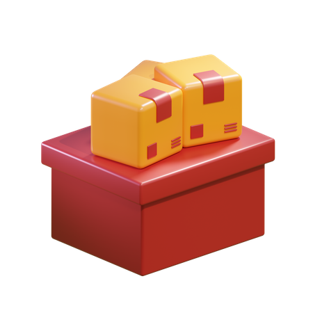 Free Boxes  3D Icon