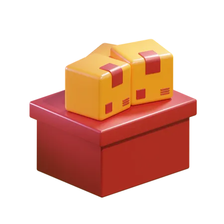 Free Boxes  3D Icon