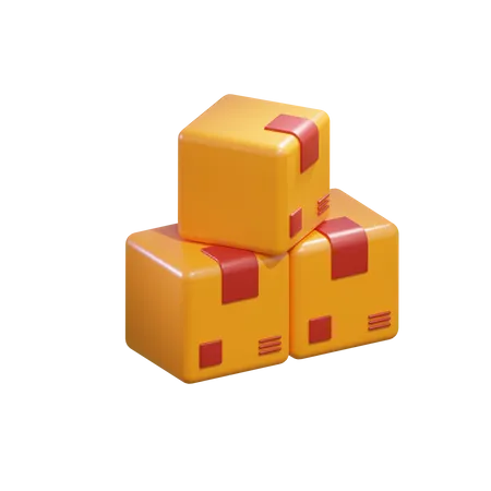 Free Boxes  3D Icon