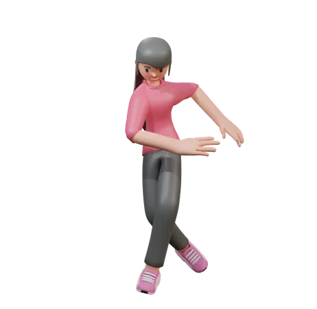 Free Boy dancing  3D Illustration