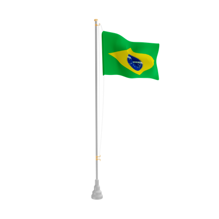 Free Brasil  3D Flag