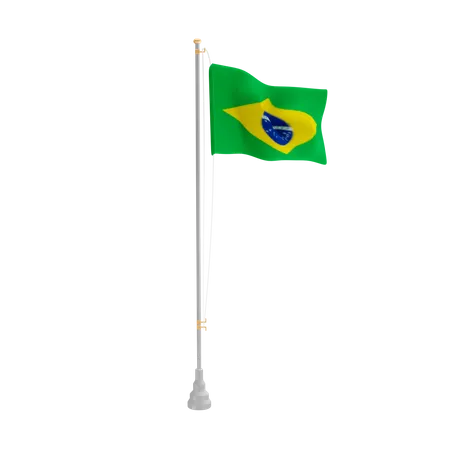 Free Brasil  3D Flag