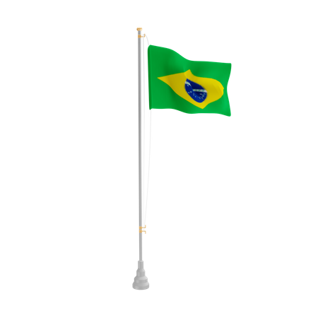 Free Brazil  3D Flag