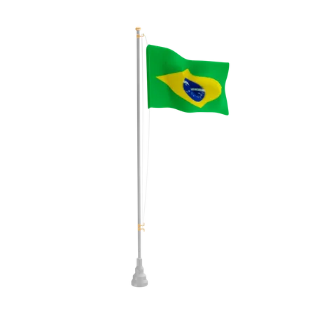 Free Brazil  3D Flag