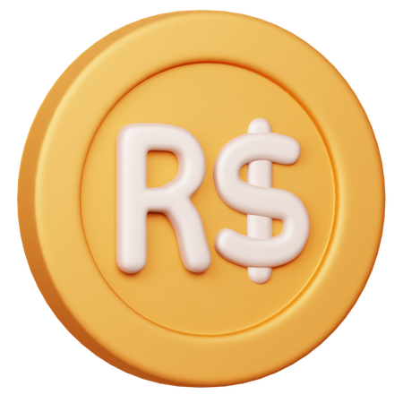 Free Brazilian Real BRL  3D Icon