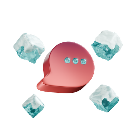 Free Breaking Ice with Outside World  3D Icon