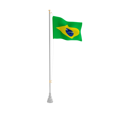 Free Brésil  3D Flag