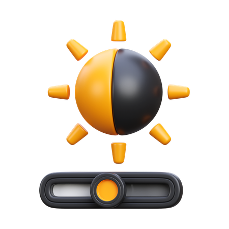 Free Brightness And Contrast  3D Icon