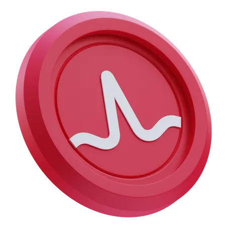 Free Broadcom-Logo auf roter runder Münze  3D Icon