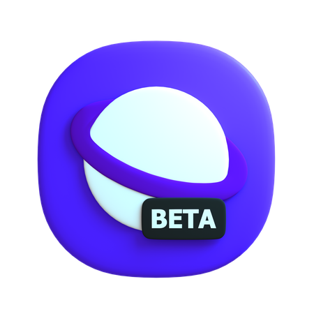 Free Browser Beta  3D Icon