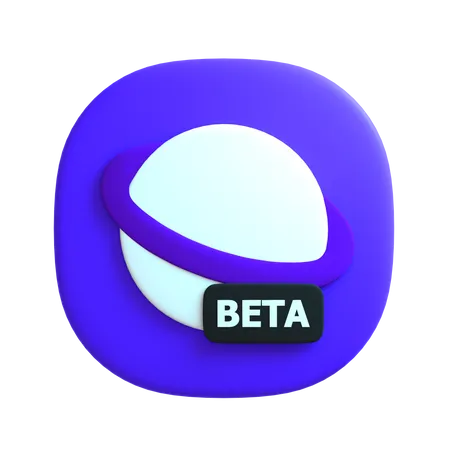 Free Browser Beta  3D Icon
