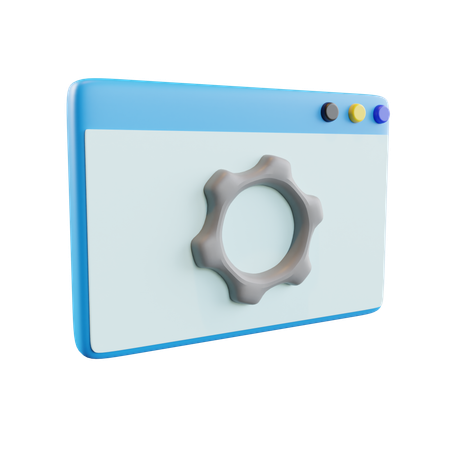 Free Browser Management  3D Icon