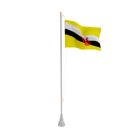 Free Brunei  3D Flag