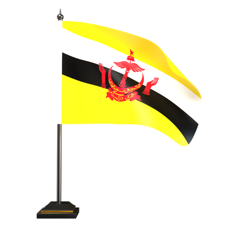Free Brunei Flag  3D Icon