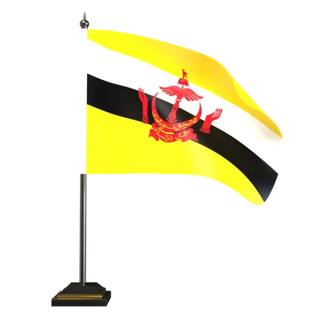 Free Brunei-Flagge  3D Flag