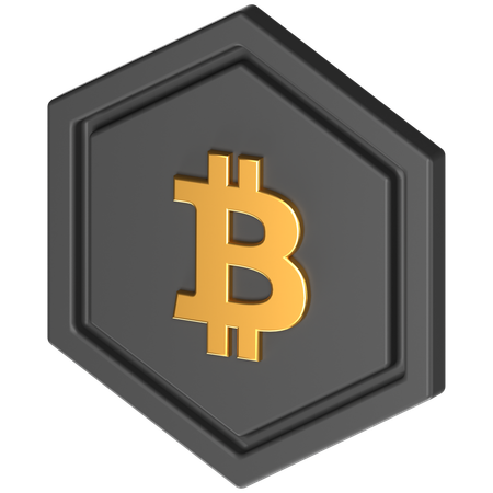 Free BTC Coin  3D Icon