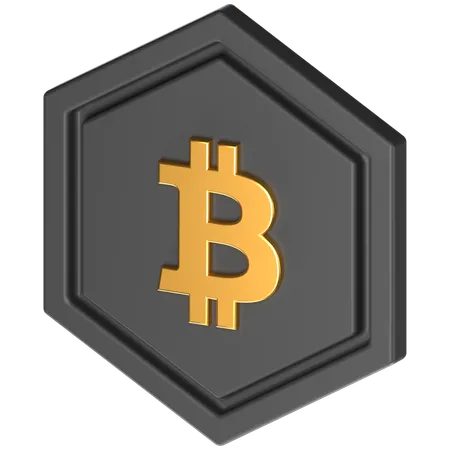 Free 3 D Icon Of A Btc Coin 3D Icon